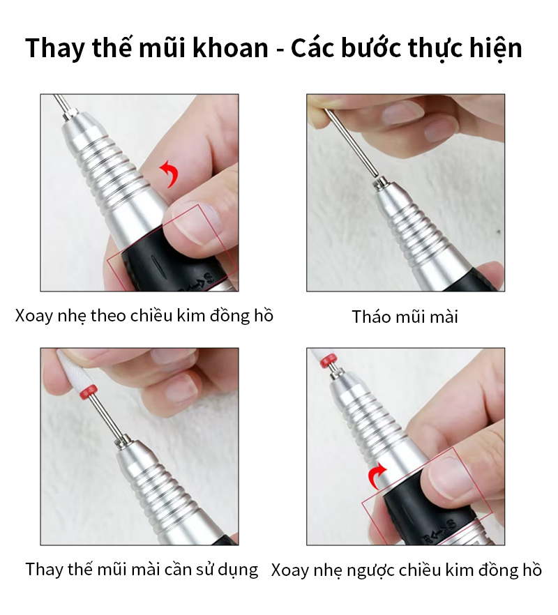 Portable gel nail buffer pen