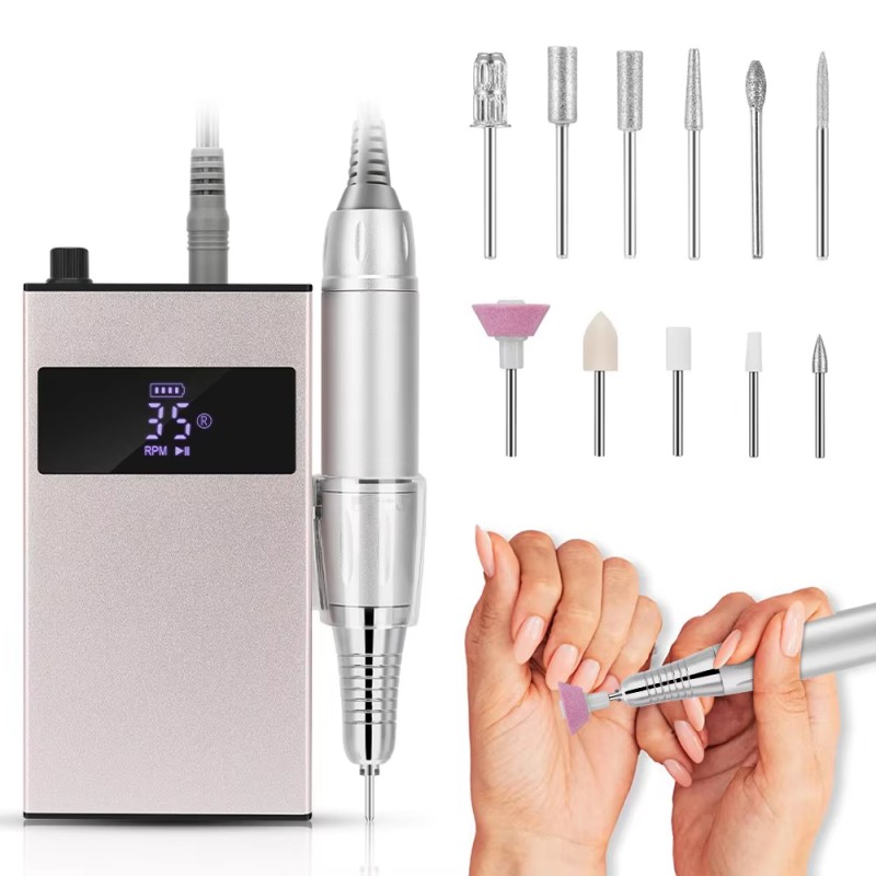 ዝቅተኛ-ጫጫታ ተንቀሳቃሽ የጥፍር ቁፋሮ መሣሪያ ስብስብ